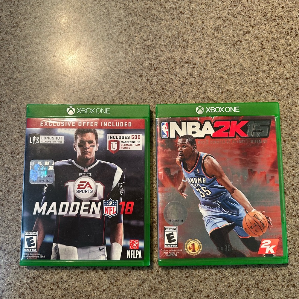 Xbox One Madden NFL 18 & NBA 2K15 Video Game Bundle